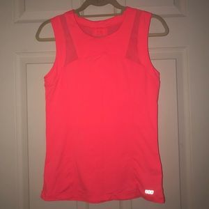 Lorna Jane Neon Coral Muscle Tank